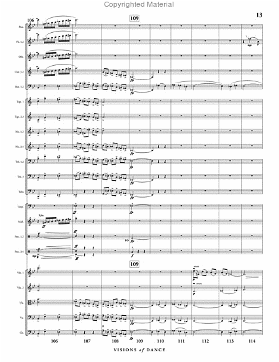 Visions of Dance Full Orchestra scores gallery preview page 14