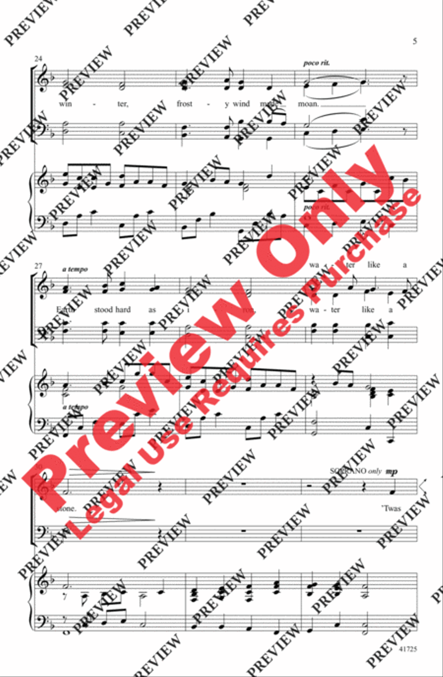 Winter Canon - SoundTrax CD (CD only) Choir scores gallery preview page 5