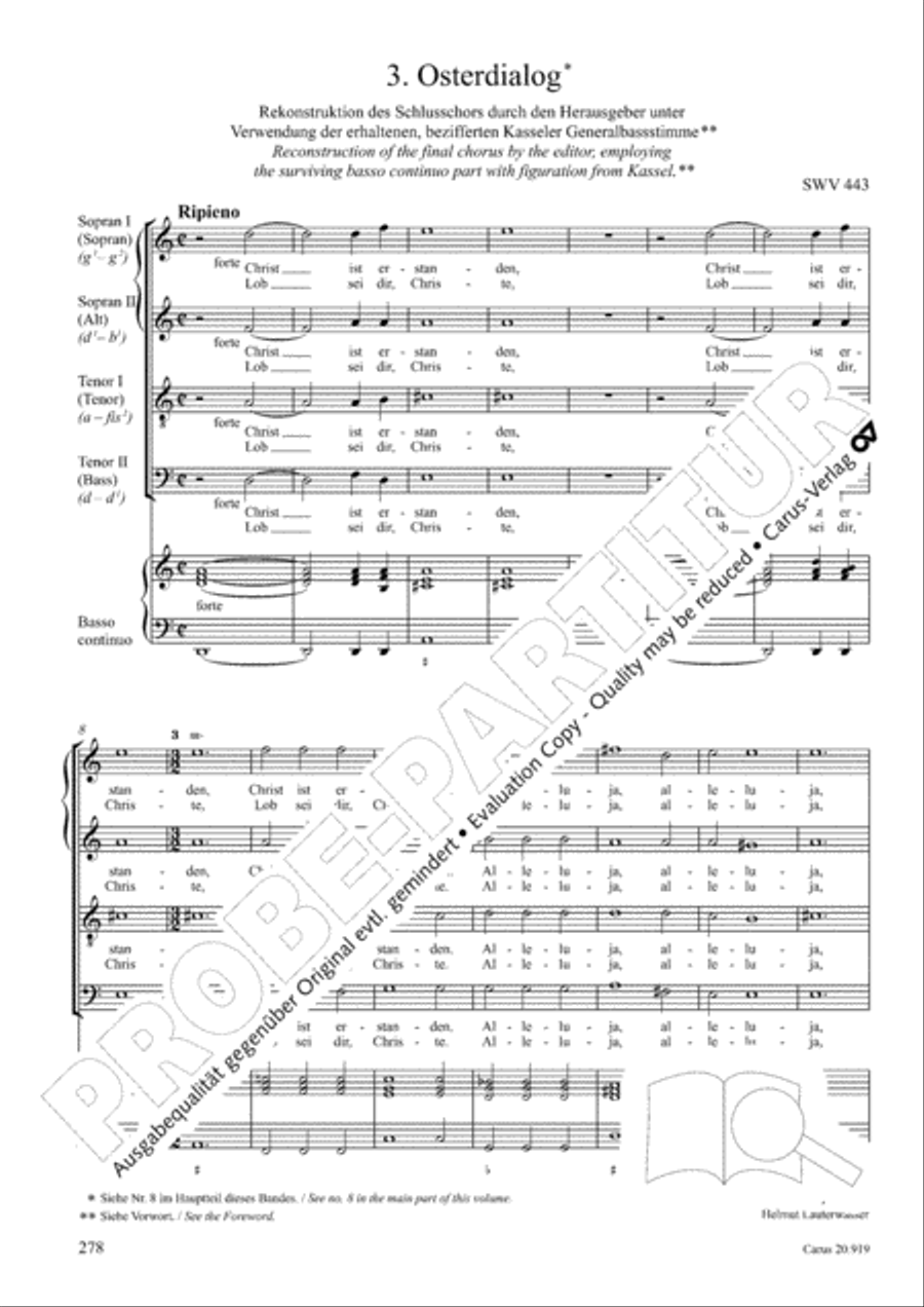 Opera varia I. Works with 1-7 parts (Complete edition, vol. 19) [Werke mit 1-7 obligaten Stimmen] Score scores gallery preview page 335