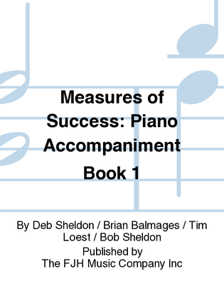 Book cover for Measures of Success Piano Accompaniment Book 1