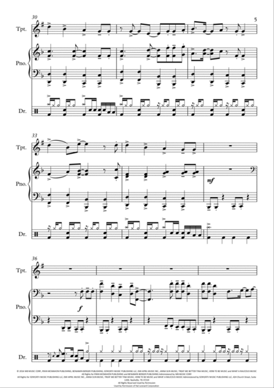 Shut Up And Dance Small Ensemble scores gallery preview page 6