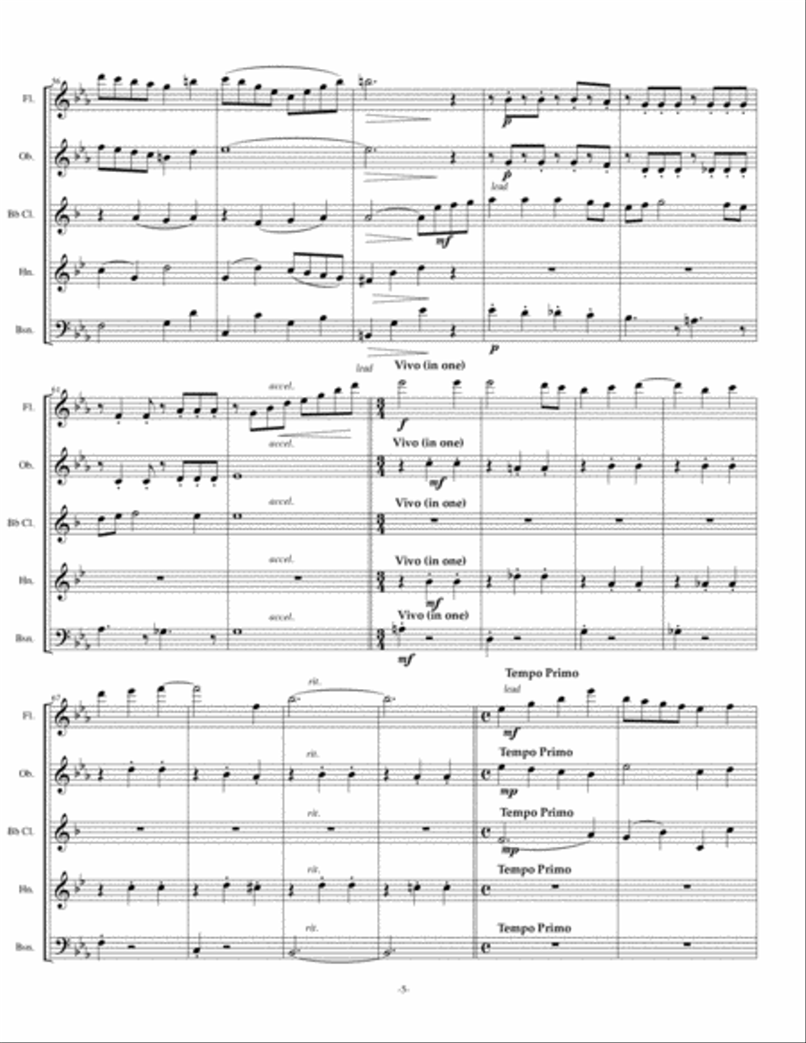 Have Yourself A Merry Little Christmas from MEET ME IN ST. LOUIS Woodwind Quintet scores gallery preview page 5