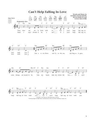 Can't Help Falling In Love (from The Daily Ukulele) (arr. Liz and Jim Beloff)