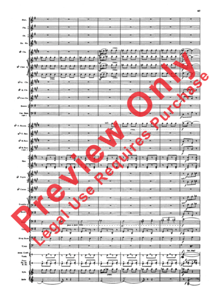 Armenian Dances, Part 1 Concert Band scores gallery preview page 48