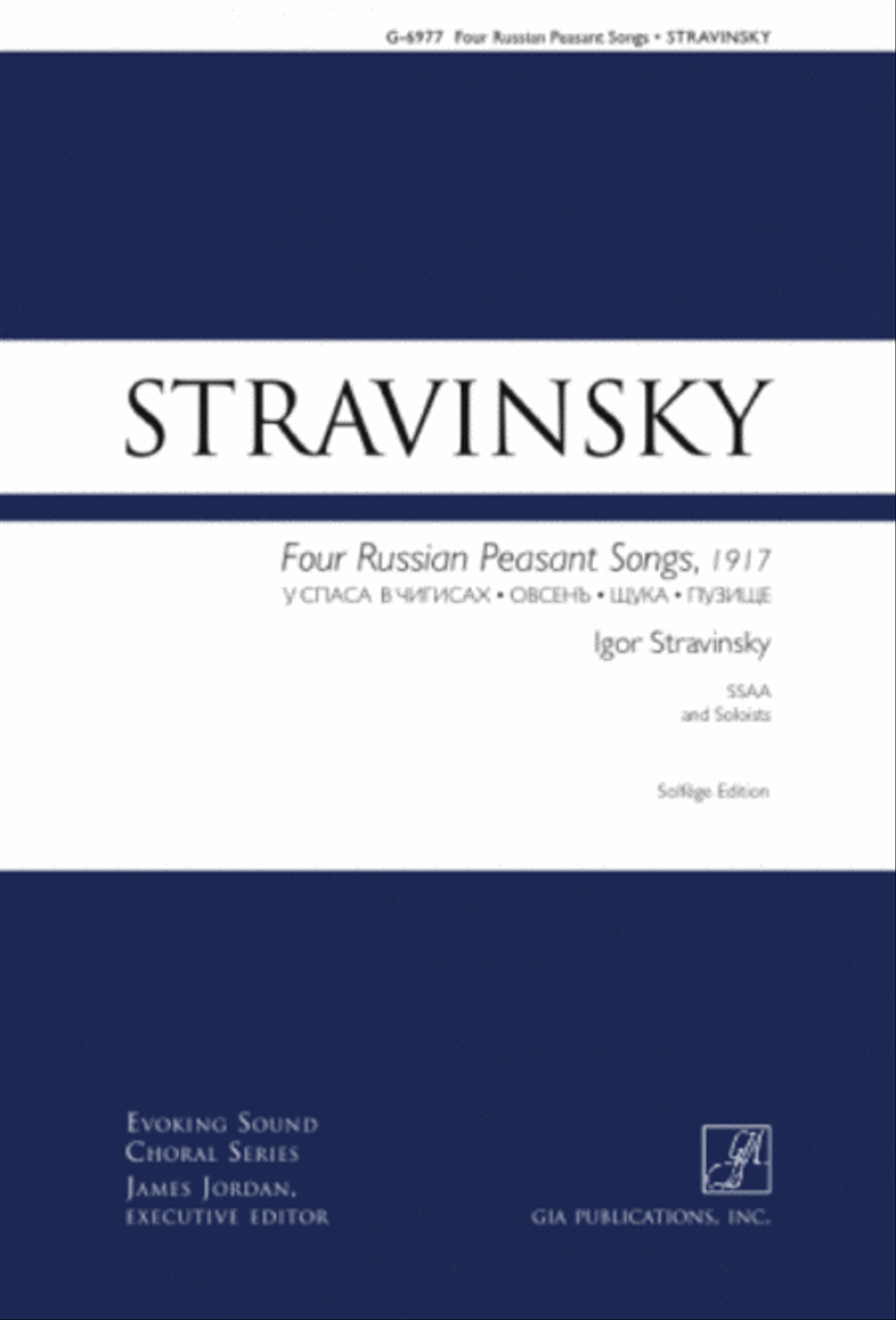 Four Russian Peasant Songs SSAA scores gallery preview page 1
