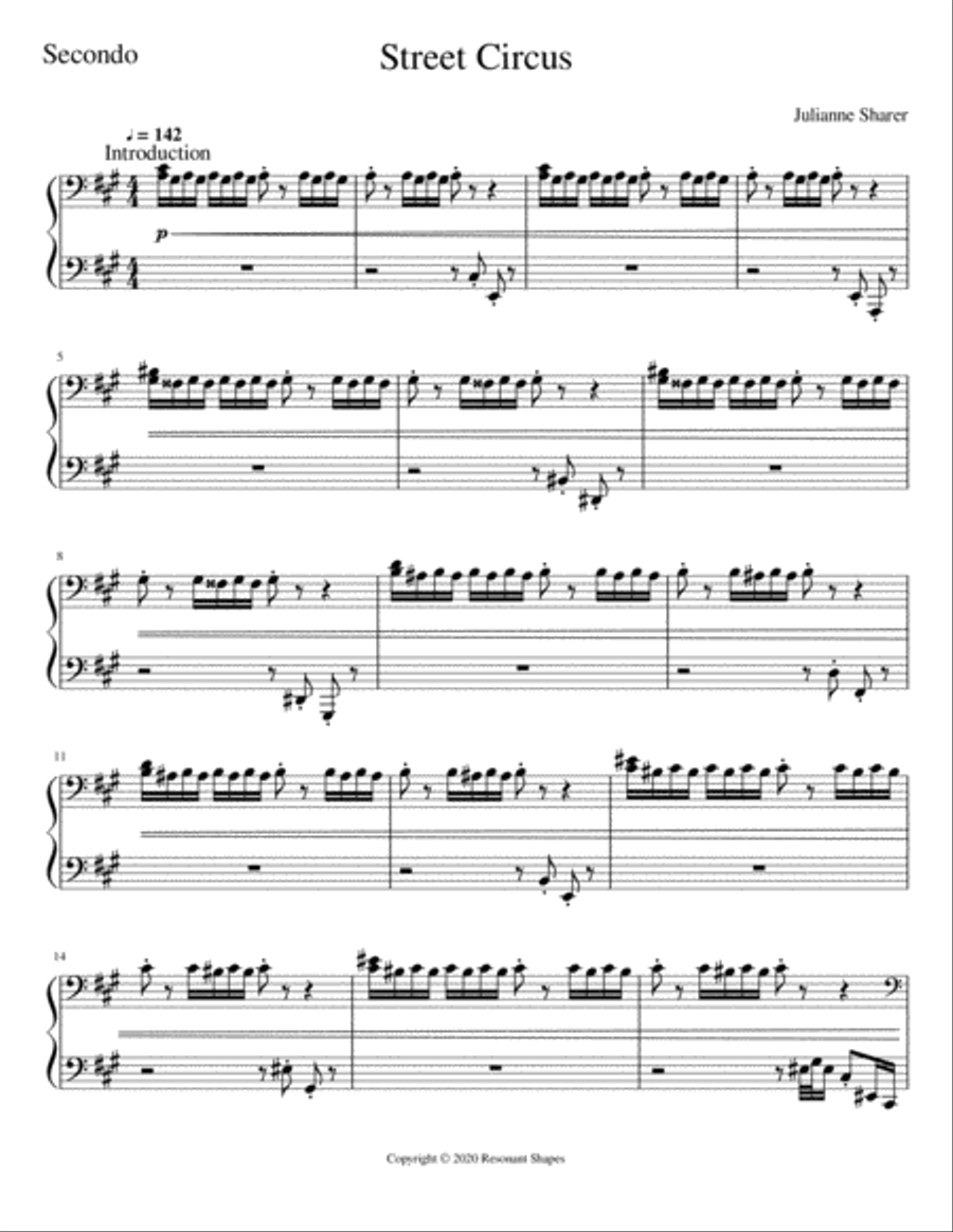 Street Circus Piano scores gallery preview page 4