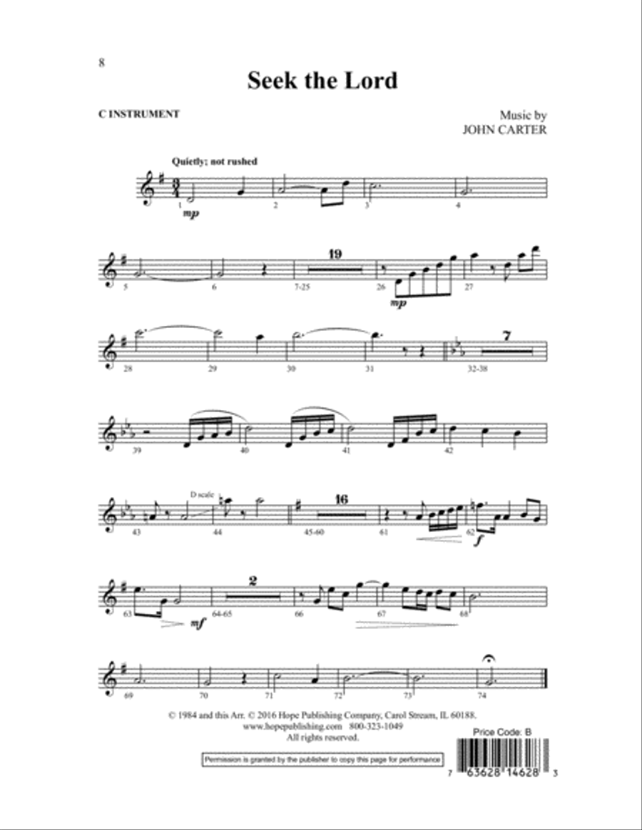 Seek the Lord Choir scores gallery preview page 8