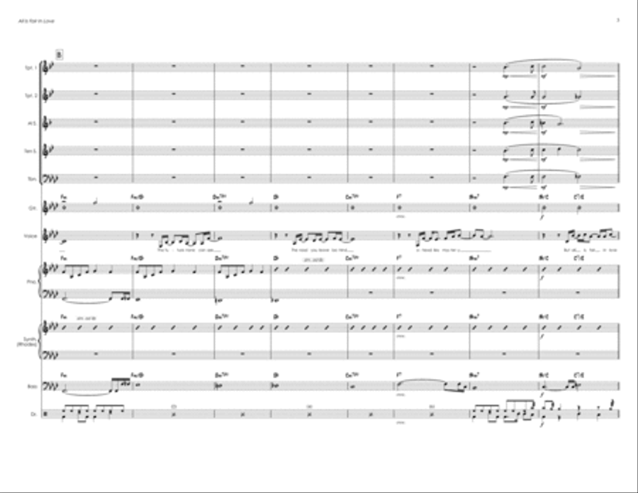 All In Love Is Fair Jazz Ensemble scores gallery preview page 3
