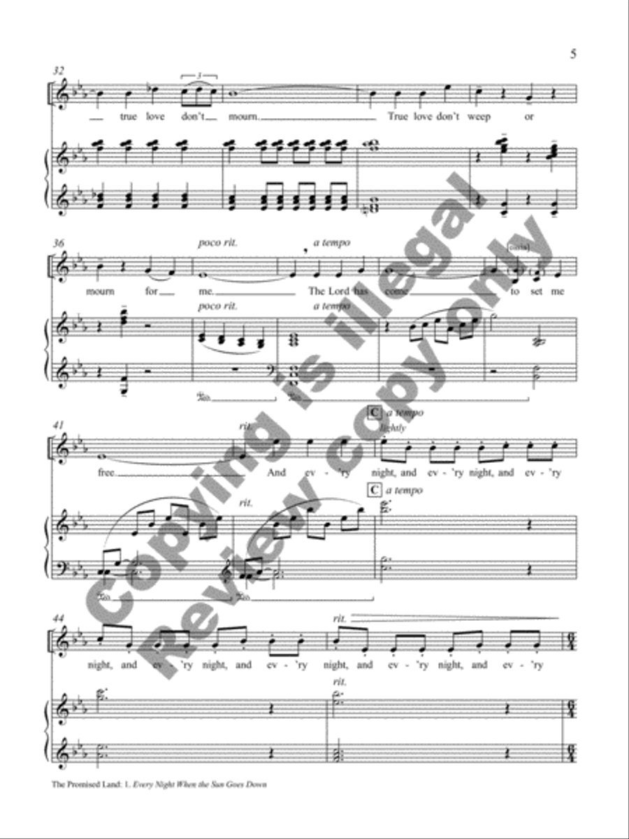 The Promised Land (Piano/Vocal Score)