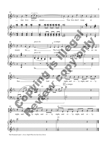 The Promised Land (Piano/Vocal Score)