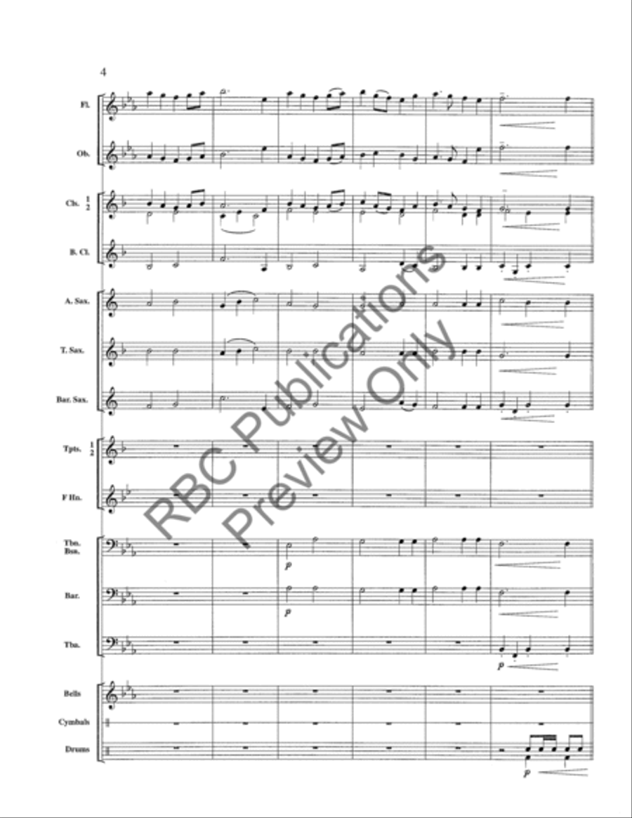 Fanfare And Chorale Fanfare And Chorale Concert Band scores gallery preview page 7