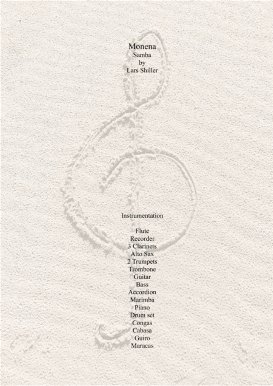 Monena - Samba Jazz Ensemble scores gallery preview page 2