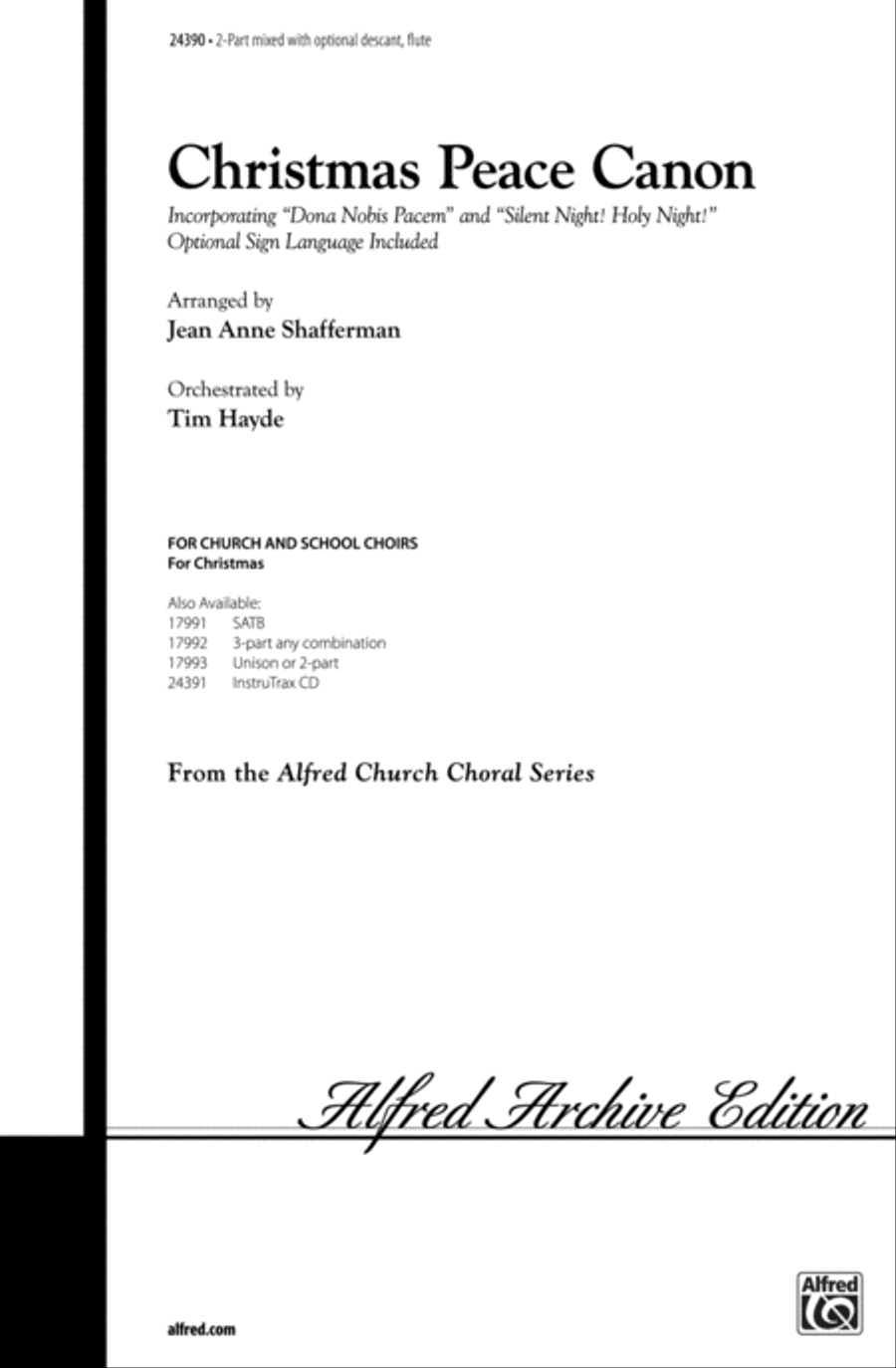 Christmas Peace Canon Christmas Peace Canon 2-Part scores gallery preview page 1