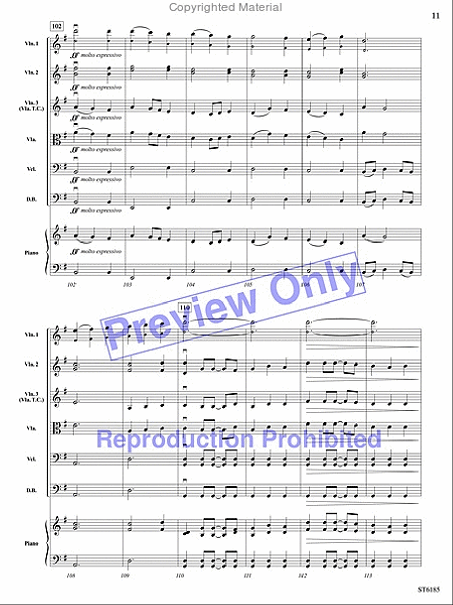 Rhythmic Snapshots of Christmas String Orchestra scores gallery preview page 10