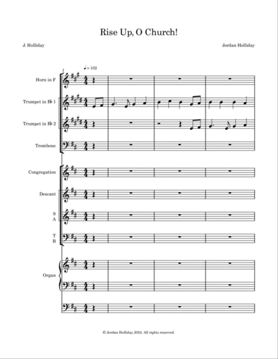 Rise Up, O Church! Sacred scores gallery preview page 2