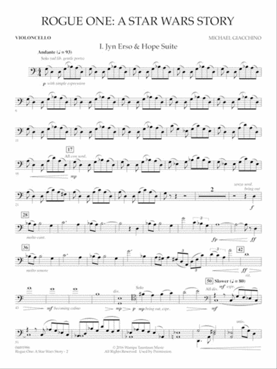 Rogue One: A Star Wars Story Full Orchestra scores gallery preview page 9