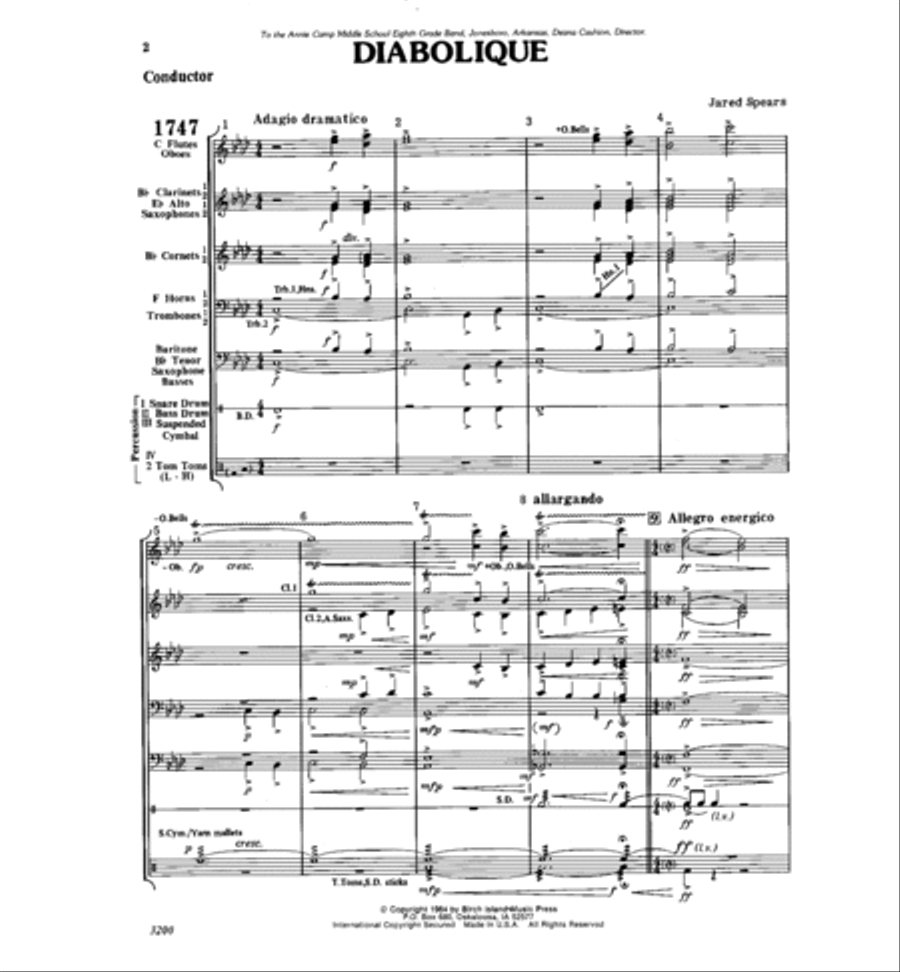 Diabolique Concert Band scores gallery preview page 2