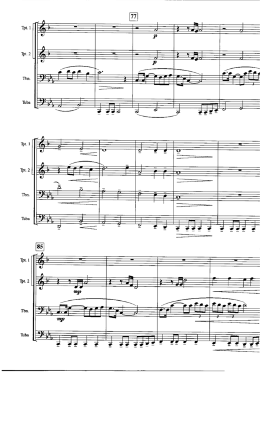 The Second Phase Brass Quartet scores gallery preview page 8