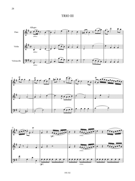 6 Trios for Flute, Violin and Violoncello - Vol. 1: Trios 1-3