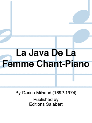 La Java De La Femme Chant-Piano