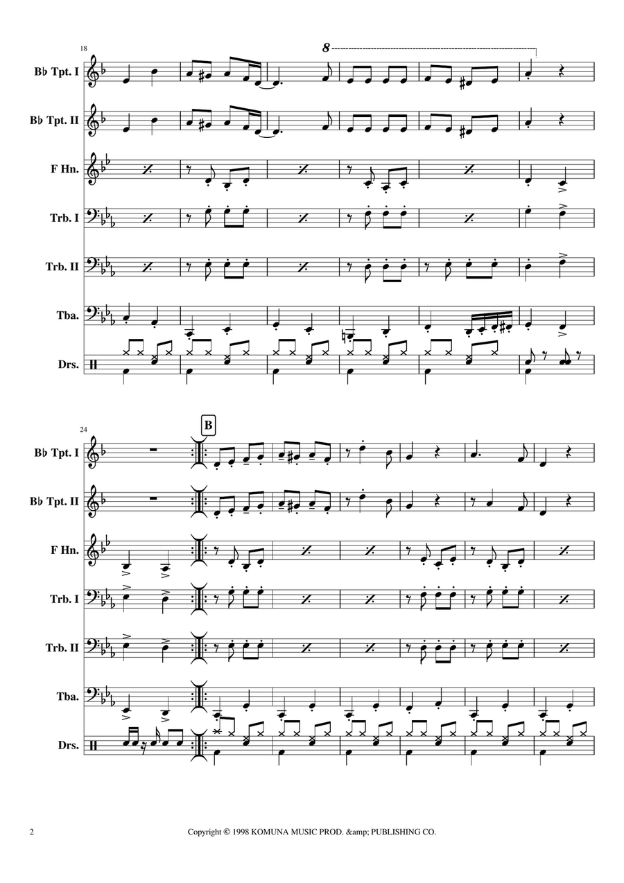 Bubamara (main Version) Brass Ensemble scores gallery preview page 2