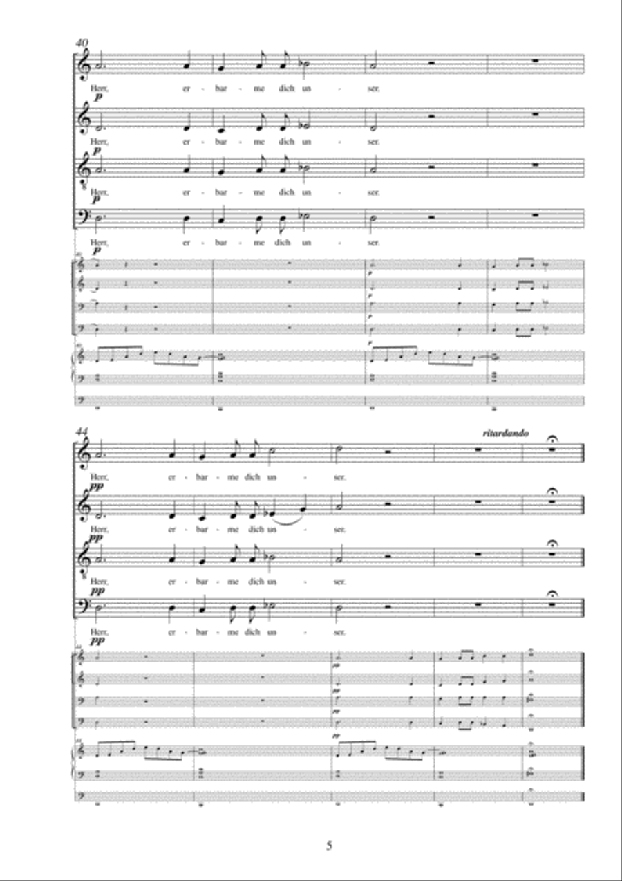 Small solemn mass for choir brass quartet and organ 4-Part scores gallery preview page 5