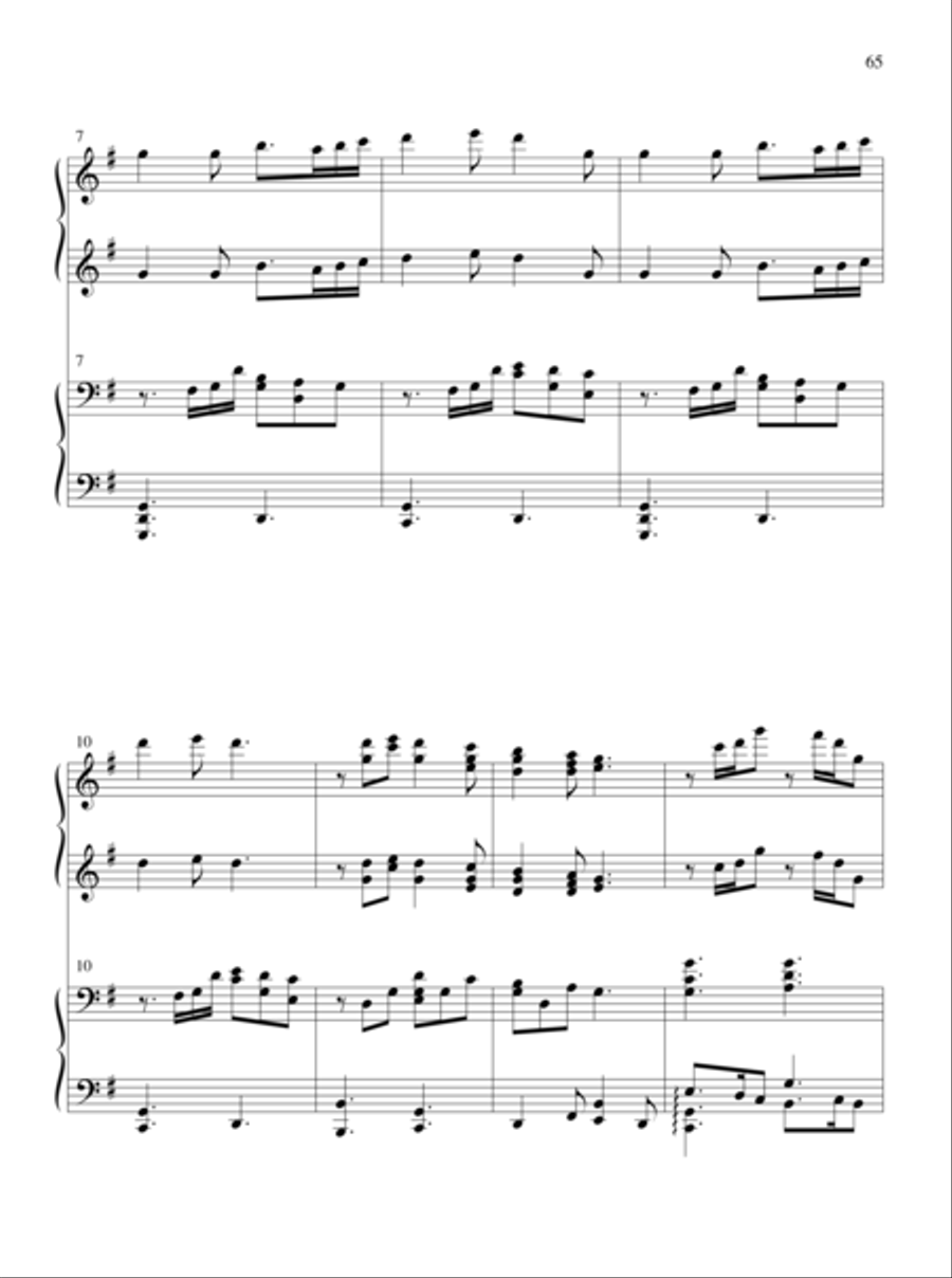 The Glories of My God and King Piano Duet scores gallery preview page 36