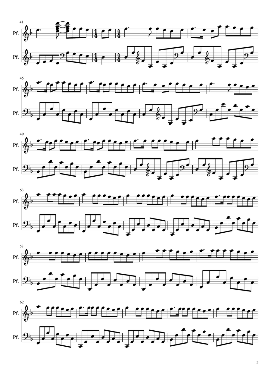 Ti porto via con me Piano Solo scores gallery preview page 3