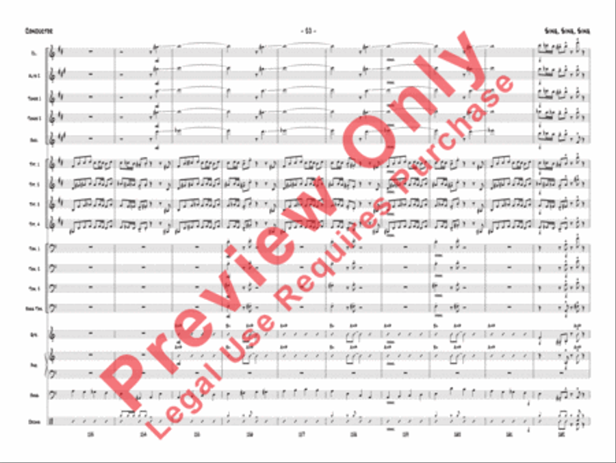 Sing, Sing, Sing Jazz Ensemble scores gallery preview page 23