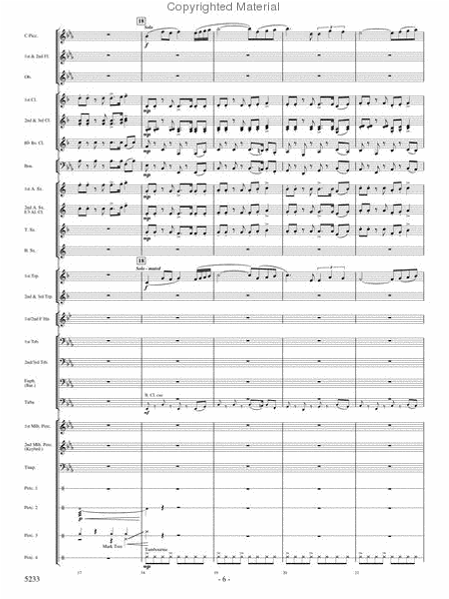 Upon These Wings Concert Band scores gallery preview page 5