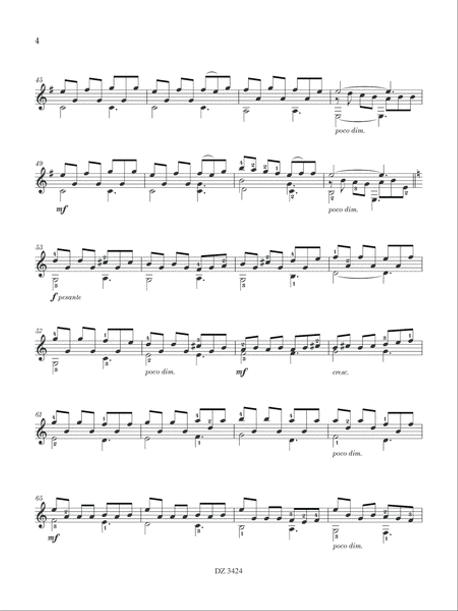 Suite Tomis Classical Guitar scores gallery preview page 5
