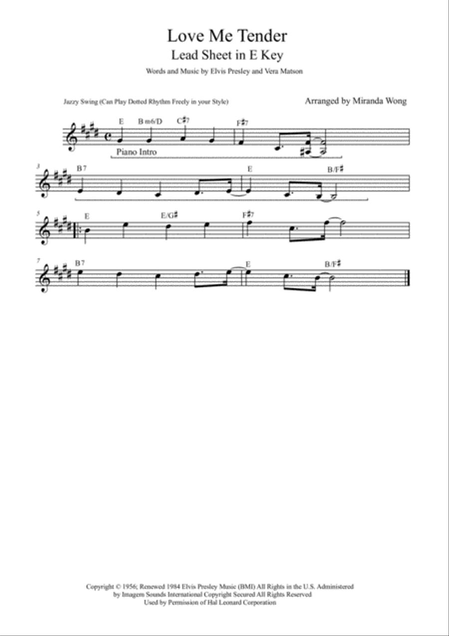 Love Me Tender Love Me Tender Large Ensemble scores gallery preview page 3