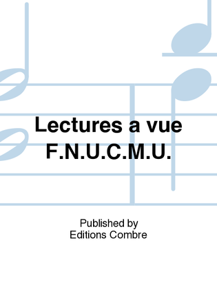Book cover for Lectures a vue FNUCMU