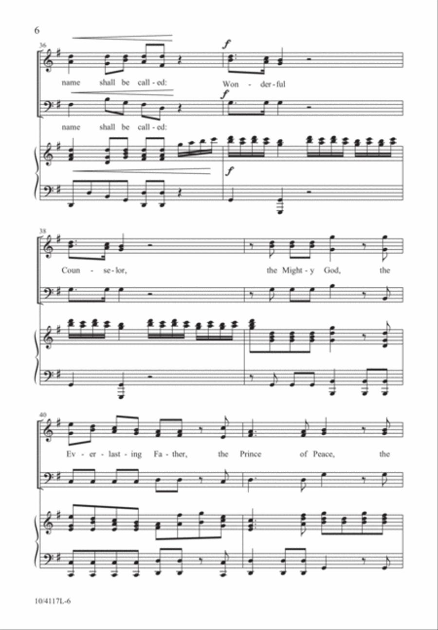 Messiah Christmas Suite Messiah Christmas Suite 3-Part scores gallery preview page 7