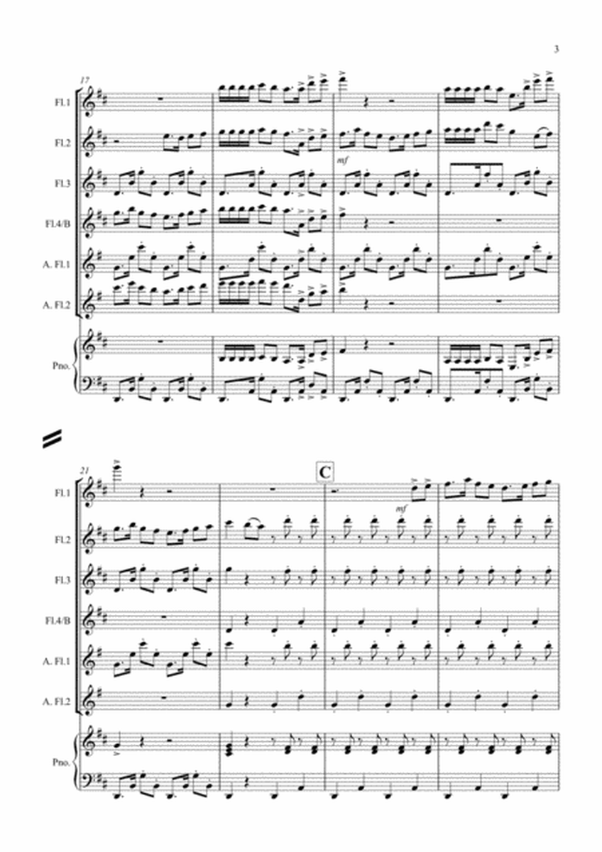 Habanera (fantasia from Carmen) for Flute Quartet image number null