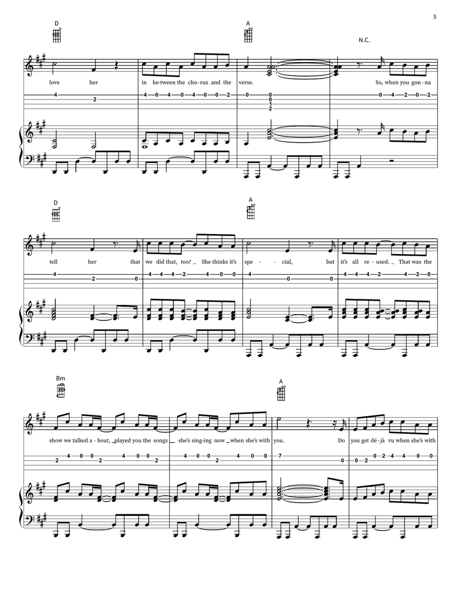 Deja Vu Deja Vu Piano scores gallery preview page 5