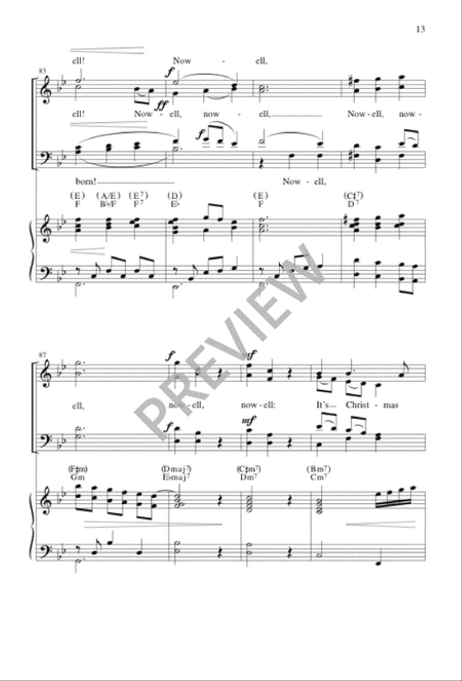Nowell, Nowell Nowell, Nowell 4-Part scores gallery preview page 13