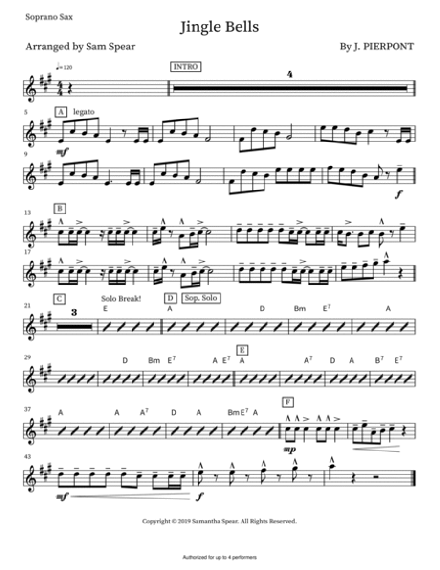 Jingle Bells Small Ensemble scores gallery preview page 5
