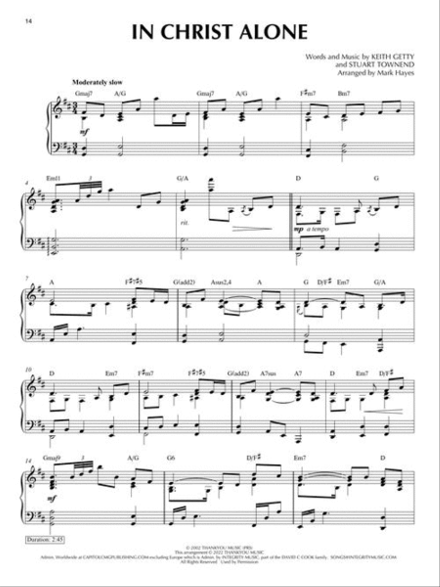 Contemporary Worship Classics Piano Solo scores gallery preview page 5