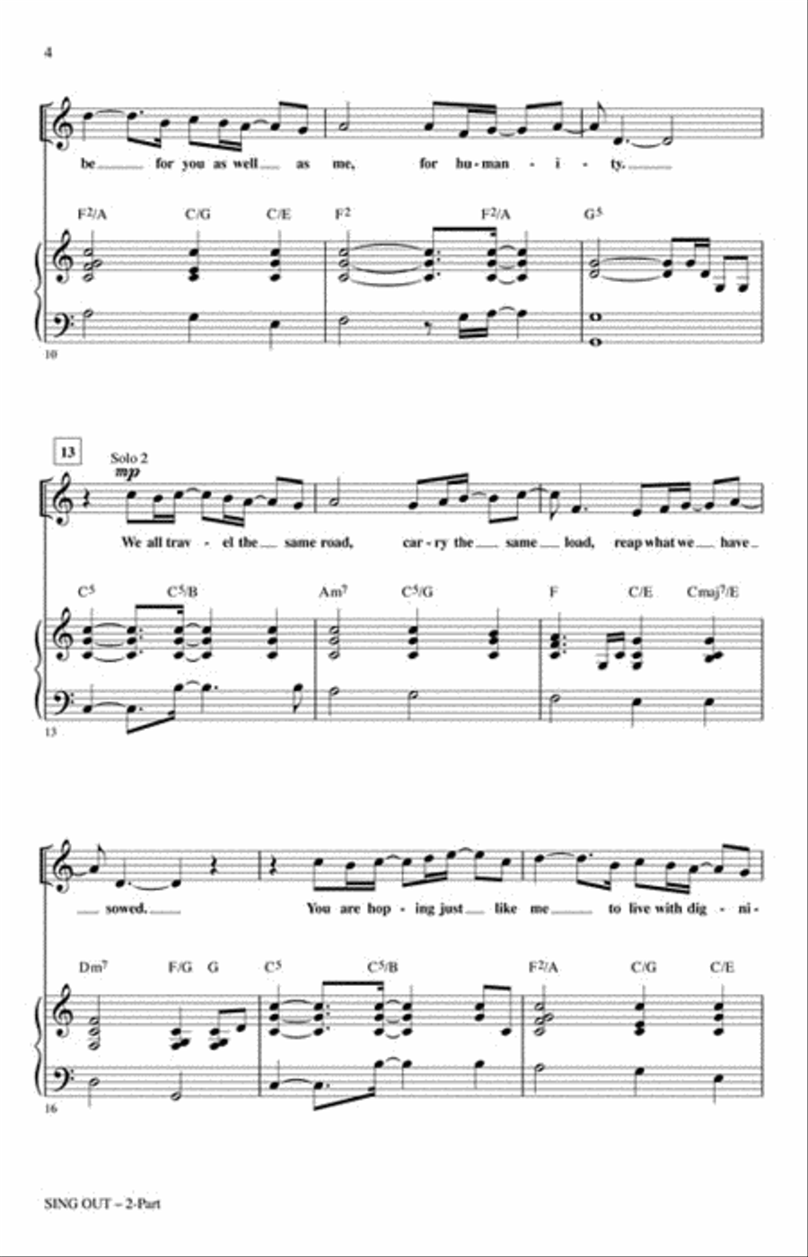 Sing Out 2-Part scores gallery preview page 3