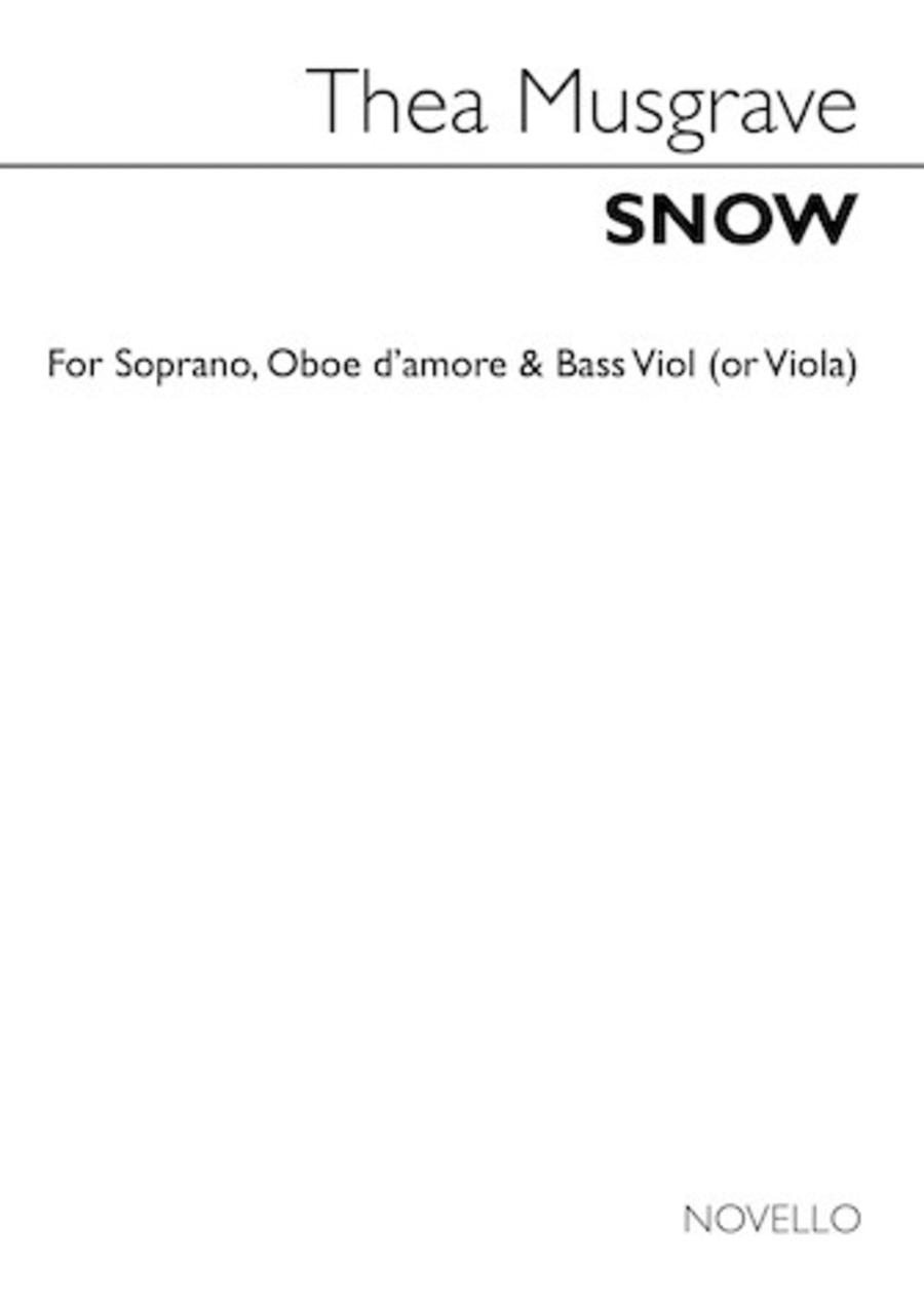 The Snow The Snow Oboe scores gallery preview page 1