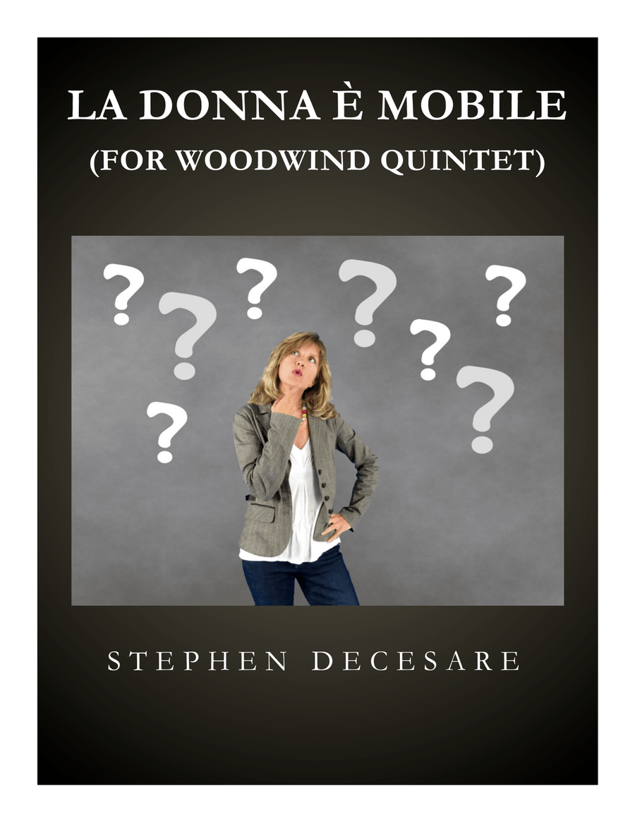 La Donna È Mobile (for Woodwind Quintet and Piano) Woodwind Quintet scores gallery preview page 1