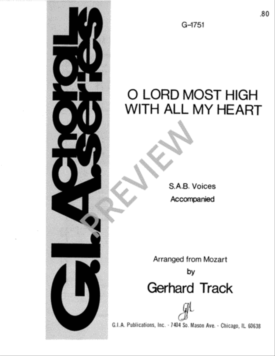 O Lord Most High, with All My Heart 3-Part scores gallery preview page 2