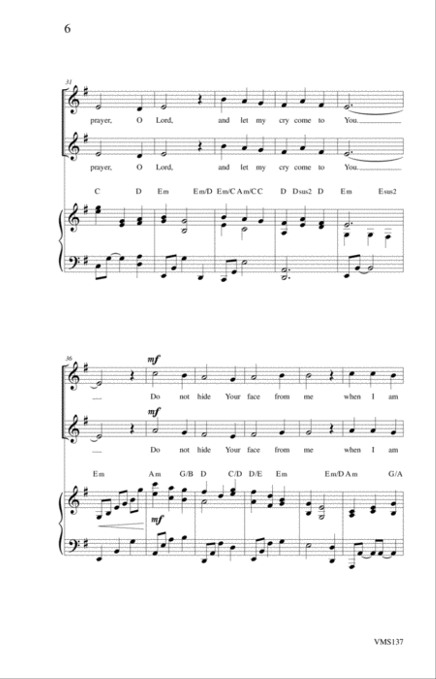 Hear My Prayer 2-Part scores gallery preview page 6