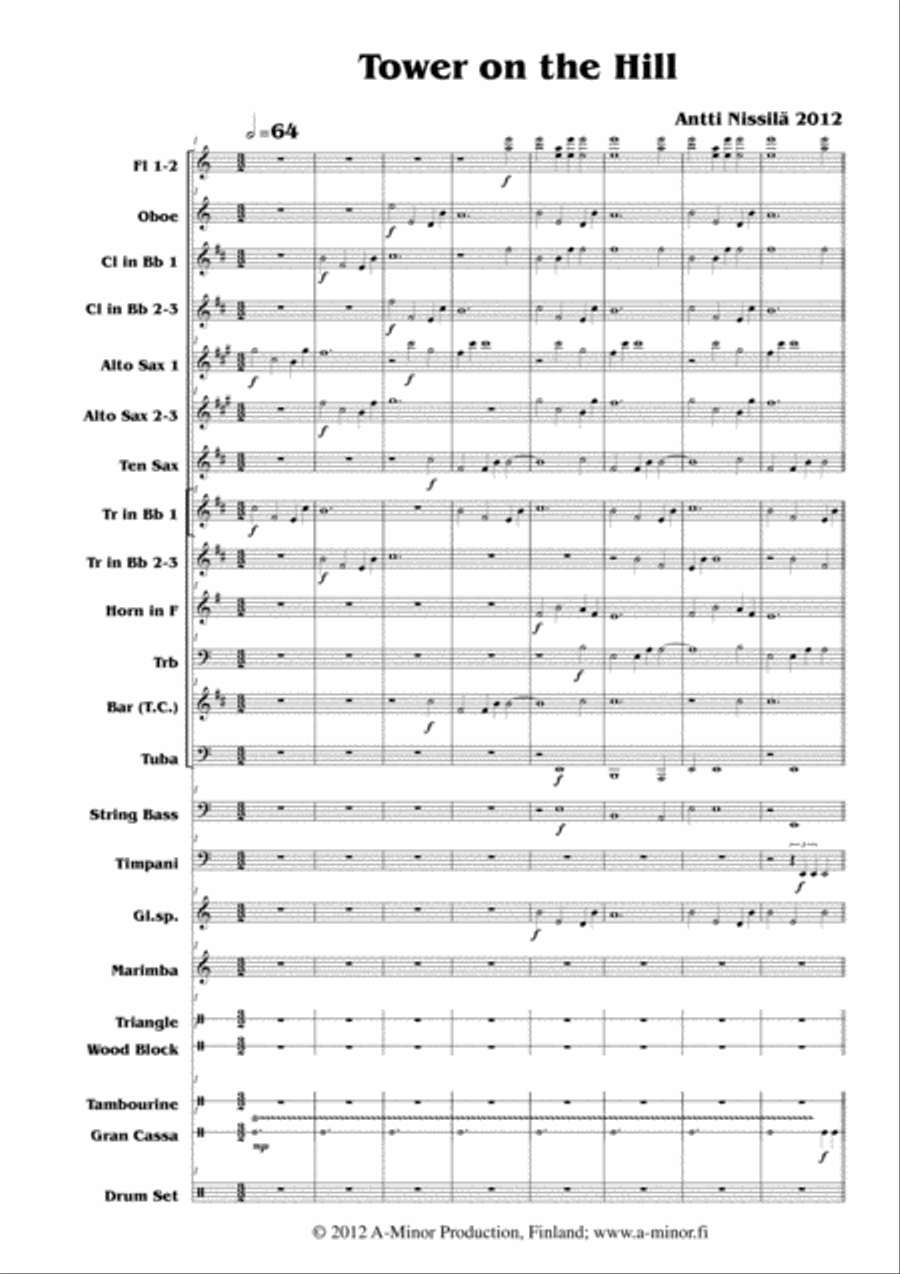 Tower on the Hill Concert Band scores gallery preview page 1