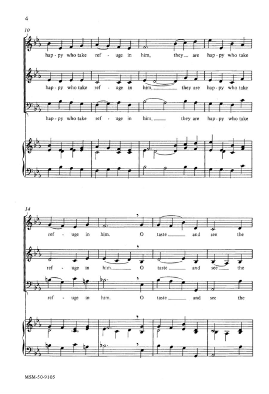 O Taste and See 3-Part scores gallery preview page 2