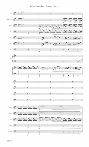 Gloria in Excelsis Deo (from "Gloria") - Chamber Orchestra Score and Parts