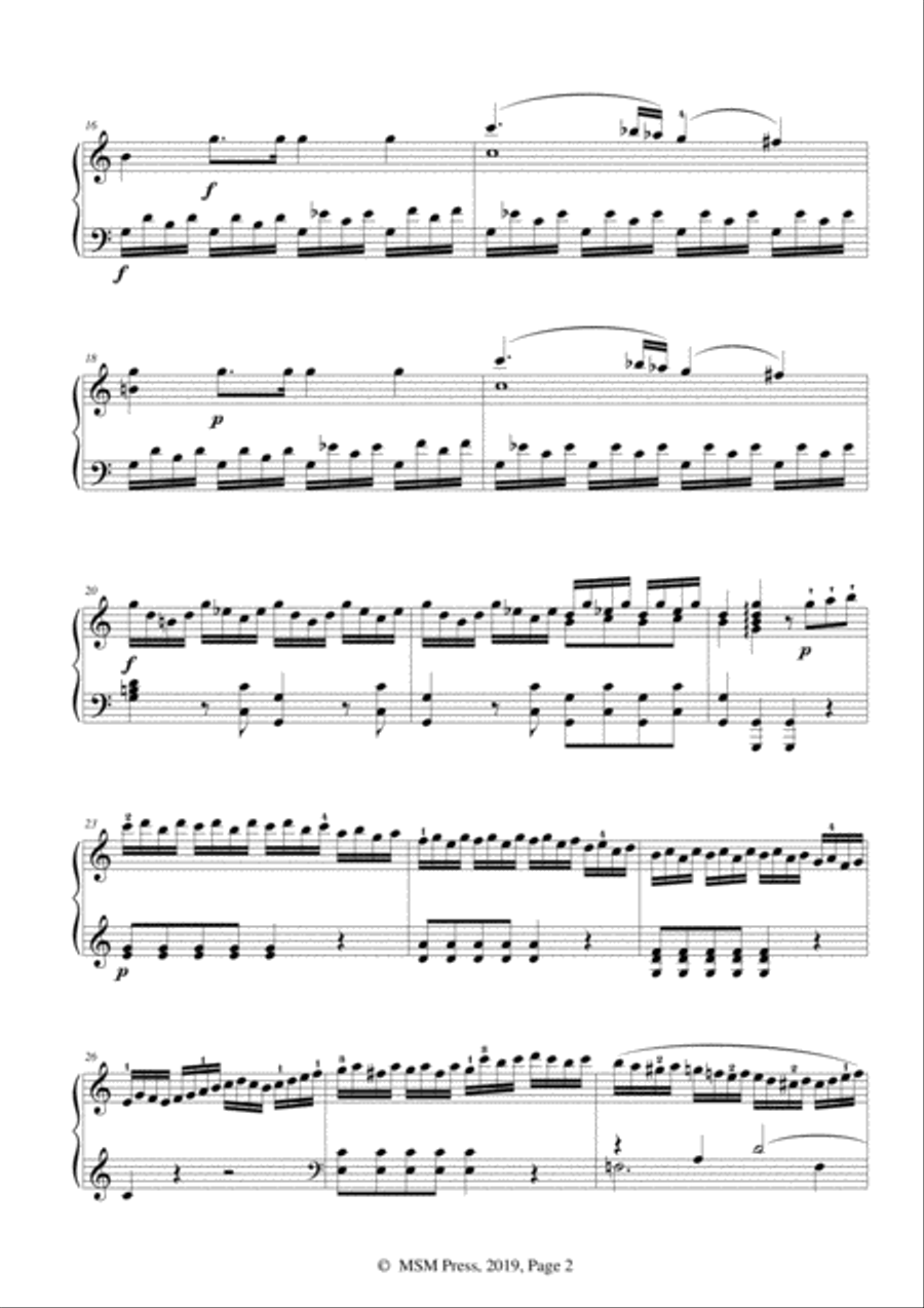 Mozart-Piano Sonata No.8 in a minor,K.310,No.1 Piano Solo scores gallery preview page 4