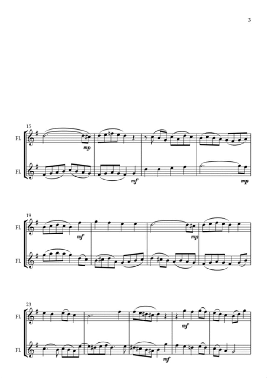 Ein Feste Burg, for Flute Duet Flute Duet scores gallery preview page 3