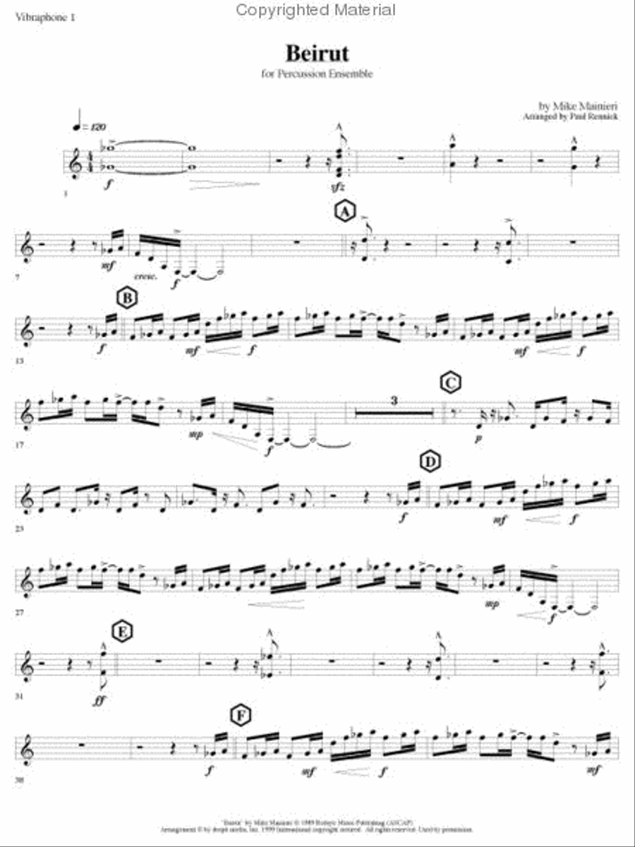 Beirut Percussion Ensemble scores gallery preview page 4